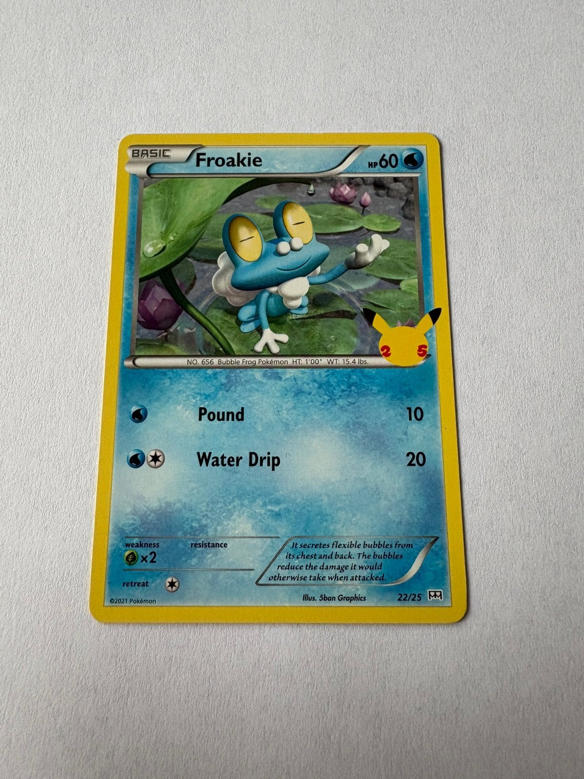 Pokémon kaart Basic Froakie, Ophalen of Verzenden, Nieuw