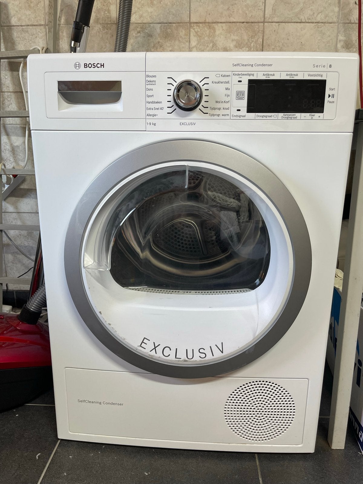 Bosch Serie 8 Exclusiv WTW87590NL Condensdroger 9kg, Witgoed en Apparatuur, Wasdrogers, Ophalen, Overige typen, 8 tot 10 kg, Refurbished