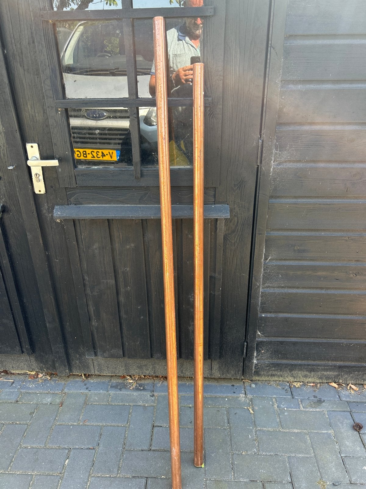 2x Koperen Buis - 150 cm lang, Doe-het-zelf en Verbouw, Metalen, Ophalen, Gebruikt, Koper of Messing