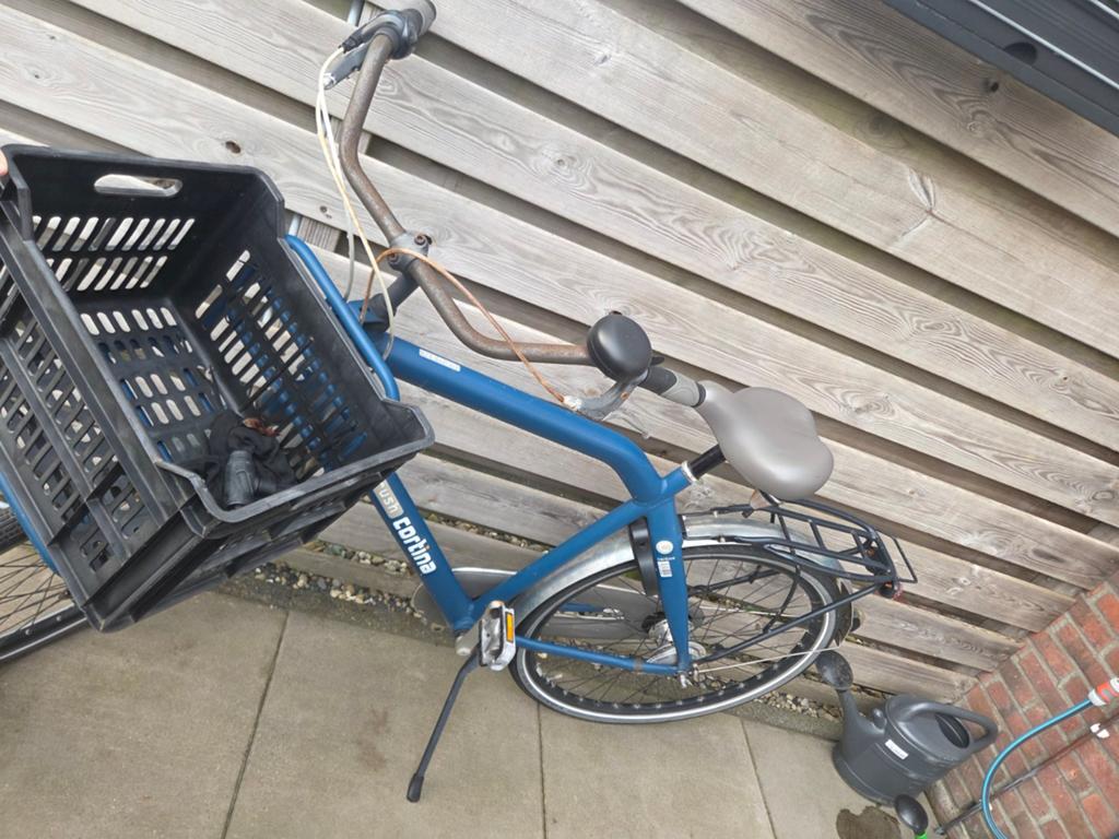 Cortina Crush Transportfiets heren - Blauw - Gebruikt, Fietsen en Brommers, Fietsen | Dames | Damesfietsen, Gebruikt, Overige merken