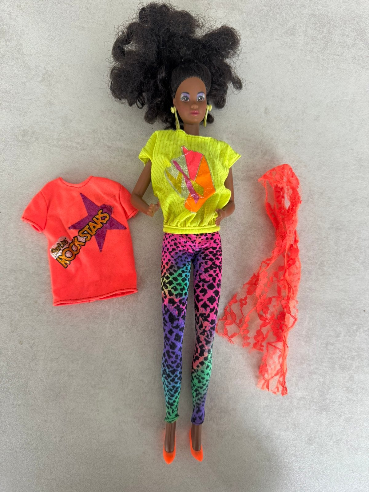Dee Dee mattel rockstar 1985 niet compleet, Ophalen of Verzenden, Gebruikt, Fashion Doll