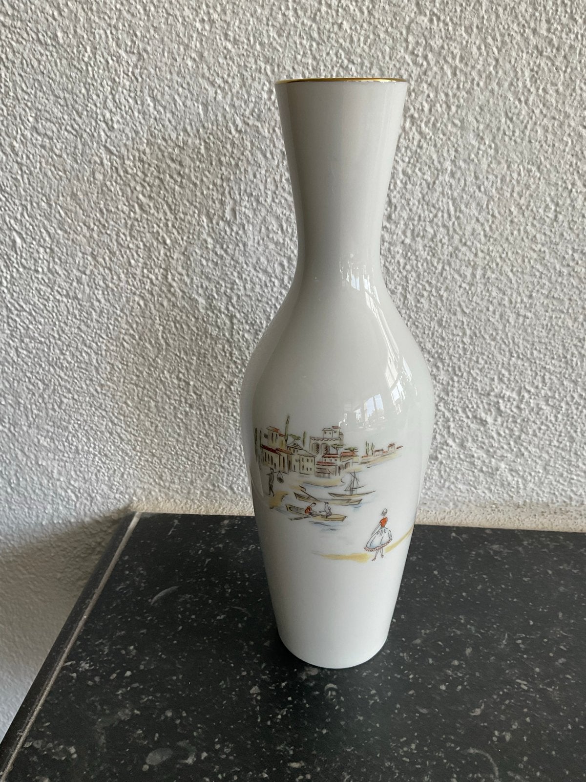 Prachtig leuk vaasje van Fürstenberg Porselein., Ophalen of Verzenden