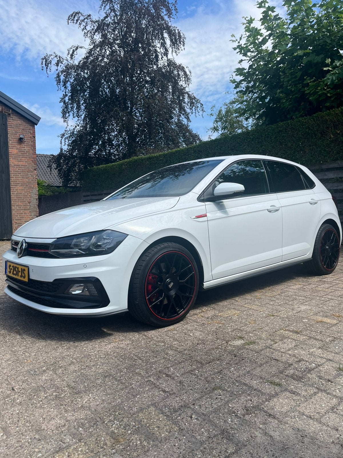 Volkswagen Polo 2.0 TSI 200pk 6-DSG 2020 Wit, Auto's, Stof, Navigatiesysteem, 4 cilinders, 1984 cc
