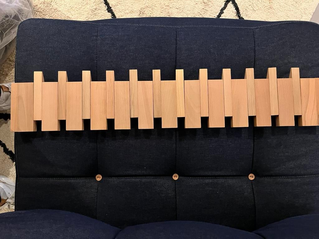 Houten piano kapstok, Huis en Inrichting, Woonaccessoires | Kapstokken, Wandkapstok, Verzenden, Nieuw, Minder dan 100 cm