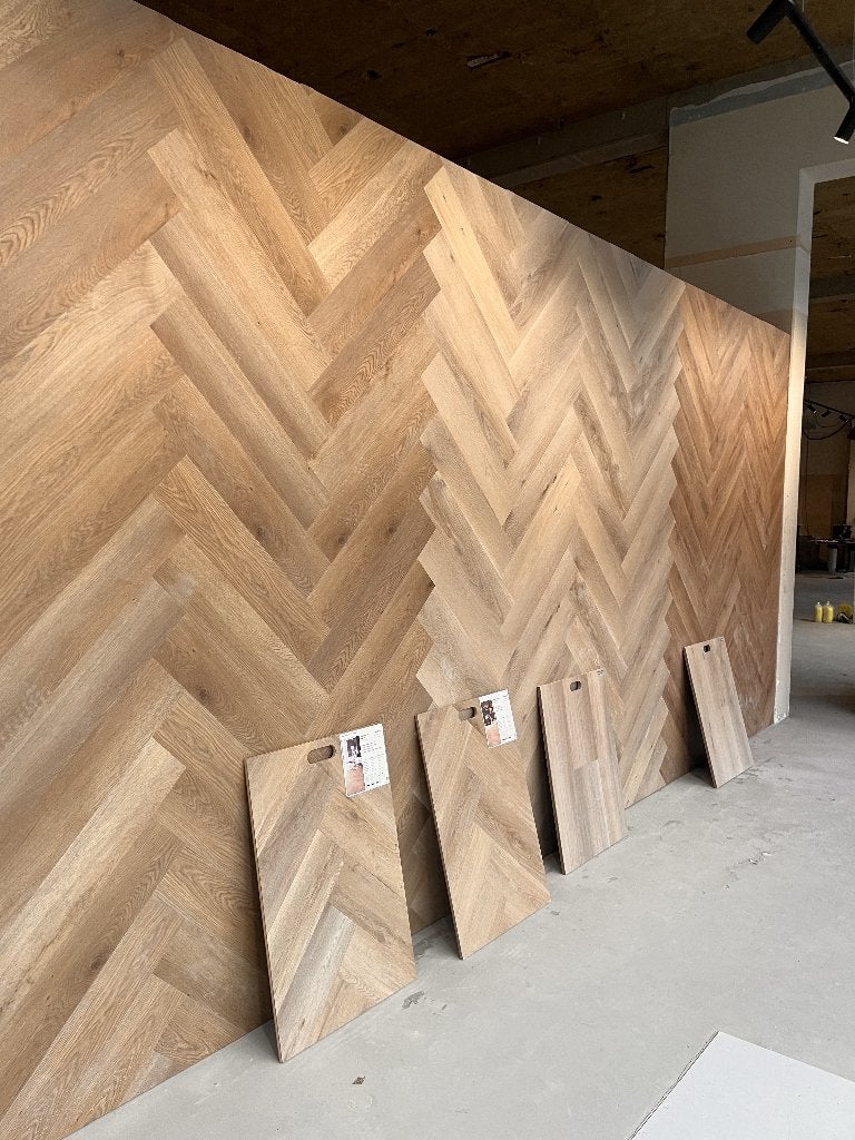 Goedkope pvc visgraat incl ondervloer | Leggen ook mogelijk!, Ophalen of Verzenden, Nieuw, 75 m² of meer, Overige typen