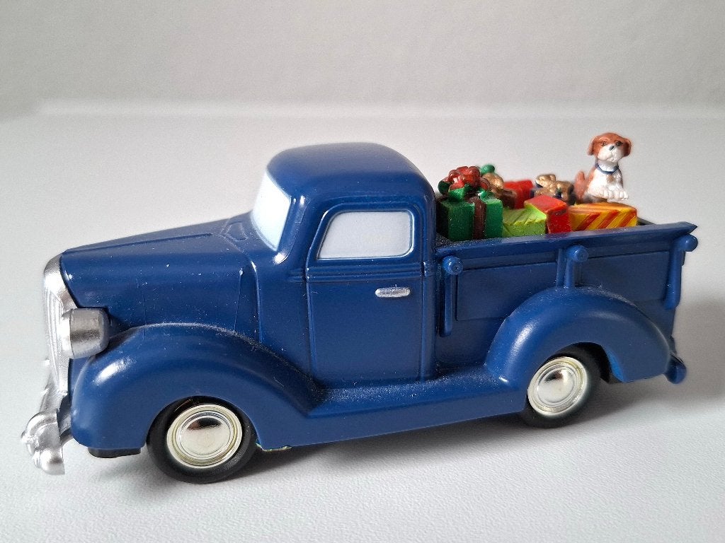 Kerst Auto Blauw Kerstfiguren, Ophalen