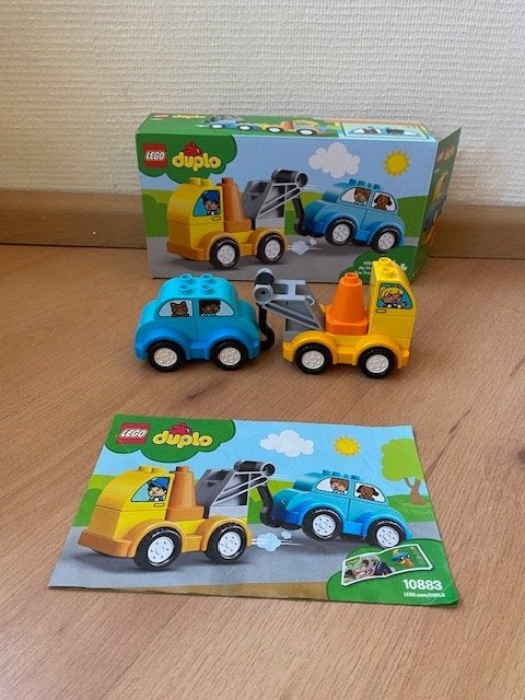 Duplo, mijn eerste sleepwagen (auto) set 10883 compleet doos, Inclusief instructies, Gebruikt, Ophalen of Verzenden, Duplo