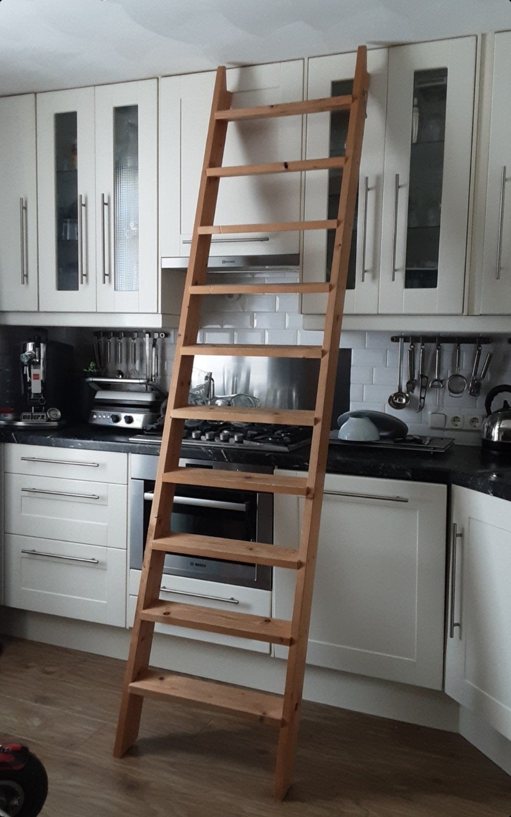 Houten Bedladder  trap trappetje stapelbed Hoogslaper 240