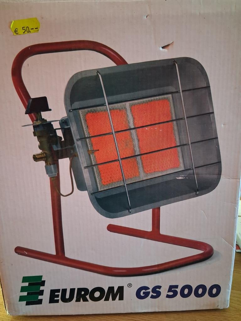 Eurom GS 5000 Infraroodstraler - Nieuw in doos, Huis en Inrichting, Kachels, Nieuw, Vrijstaand, Gaskachel, Gas, Ophalen