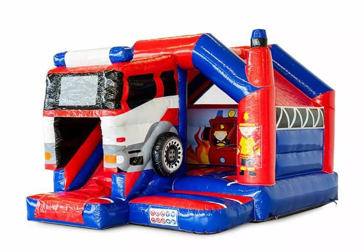 Springkussen te huur! Slide Combo Brandweer, Ophalen, Nieuw