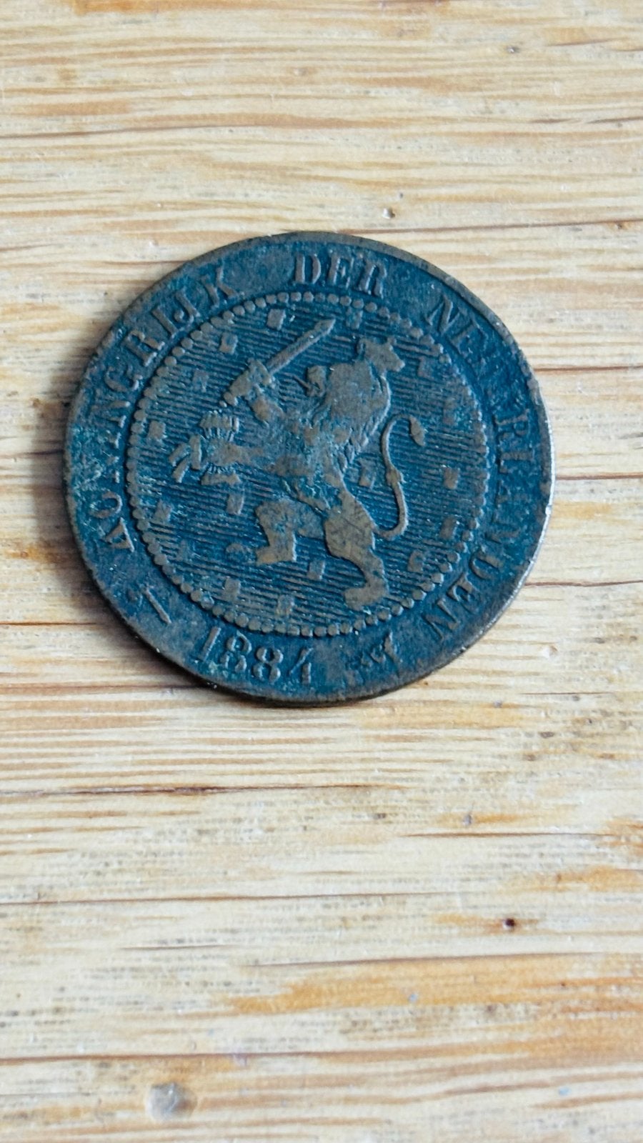 Nederlandse 2,5 cent munt 1884 - Koning Willem III, Ophalen of Verzenden, Koning Willem III, Overige waardes, Losse munt