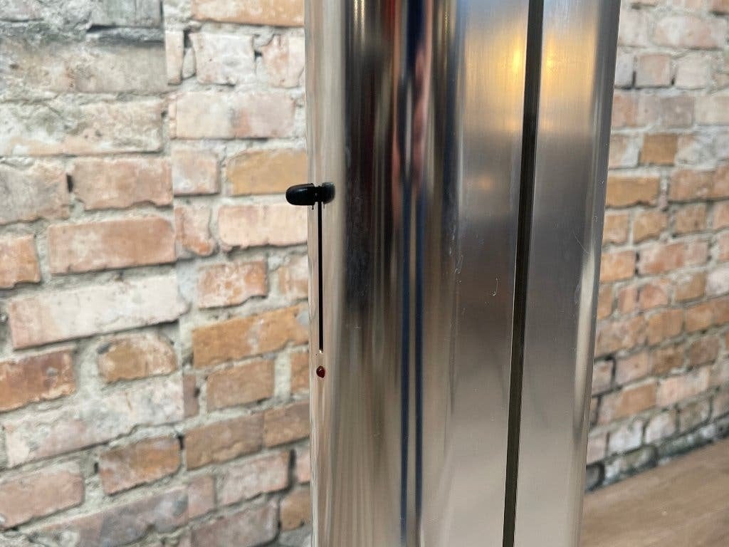 Artemide Megaron Vloerlamp – Chroom | Gianfranco Frattini, Huis en Inrichting, Ophalen, Design, Overige fittingen, Zo goed als nieuw