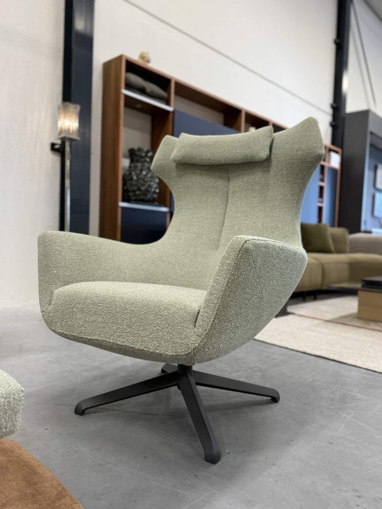 Nieuw Design on Stock Nosto Fauteuil Groen stof Poef Stoel, Gompenstraat 15, 75 tot 100 cm, Ophalen of Verzenden, Contactformulier