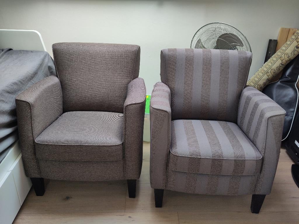 2x fauteuils van Framati Design, Huis en Inrichting, Fauteuils, Ophalen, Kunststof, Gebruikt, Minder dan 75 cm