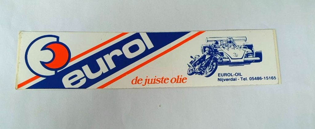 Sticker Eurol de juiste olie, Verzamelen, Ophalen of Verzenden, Zo goed als nieuw, Merk
