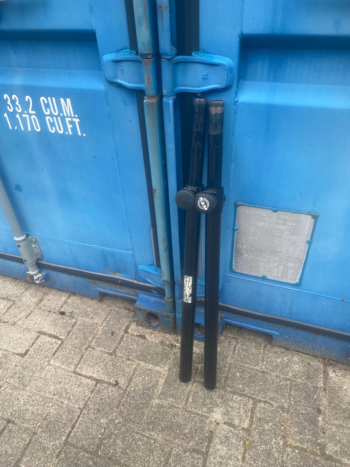 K&M Tussenpalen met schroefdraad - 2 stuks, Muziek en Instrumenten, Standaards, Gebruikt, Speaker, Ophalen of Verzenden, Nvt