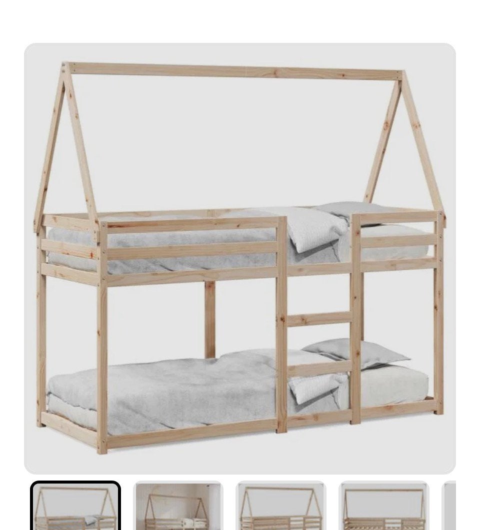 Kinder stapelbed met dakje, Ophalen, Gebruikt, Stapelbed