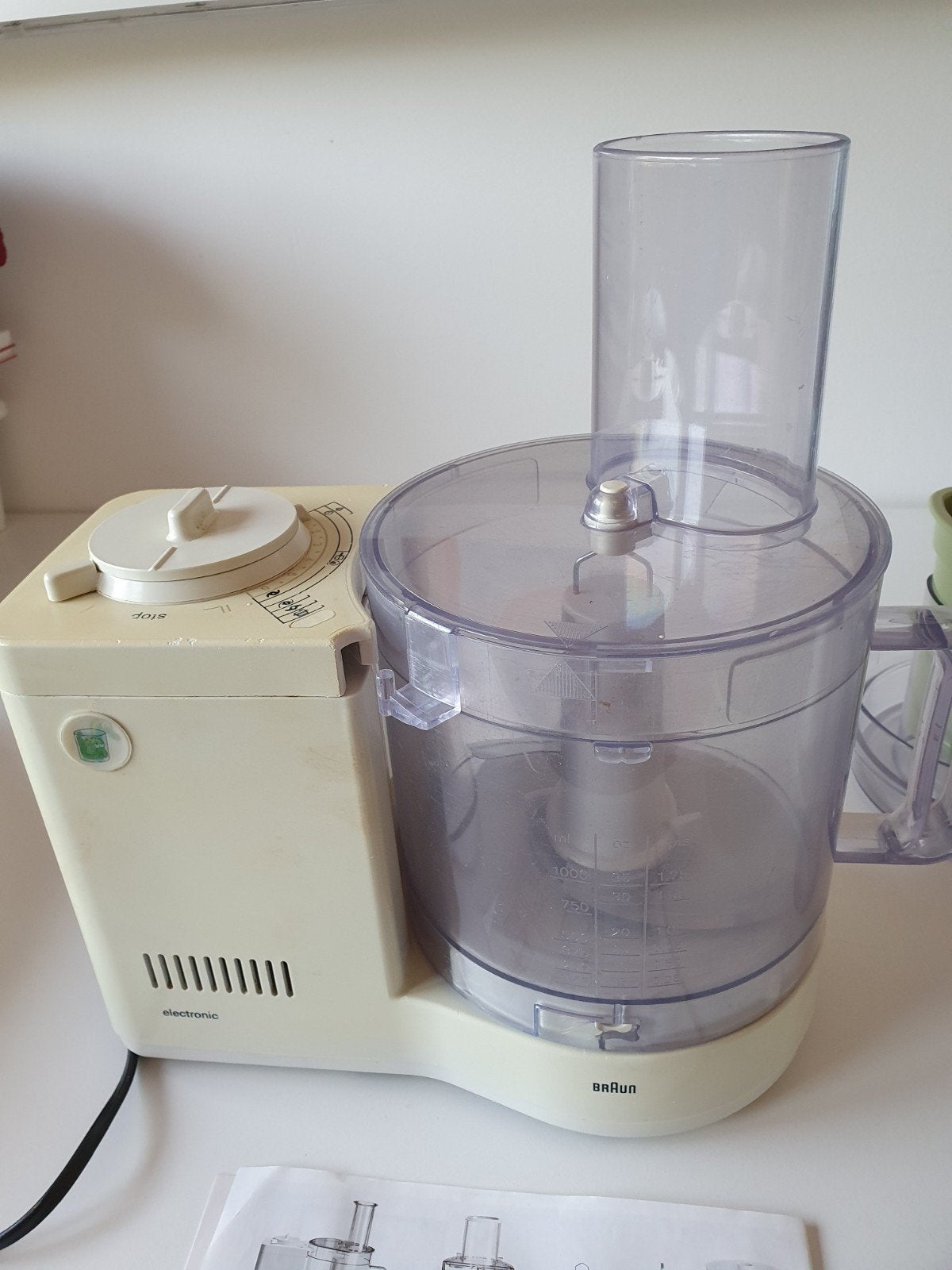 Braun Multiquick UK 45 foodprocessor met accessoires, Ophalen, Gebruikt, 3 snelheden of meer, 2 tot 3 liter