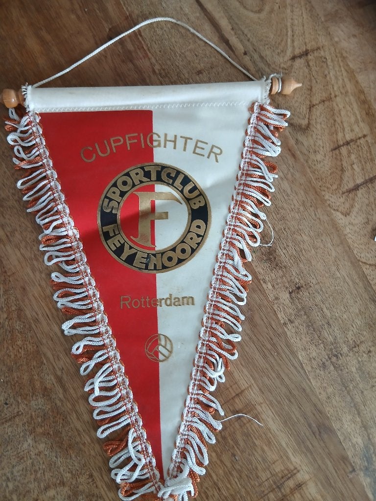 Feyenoord vaan jaren 70, Maat XL, Ophalen of Verzenden, Gebruikt, Clubaccessoires