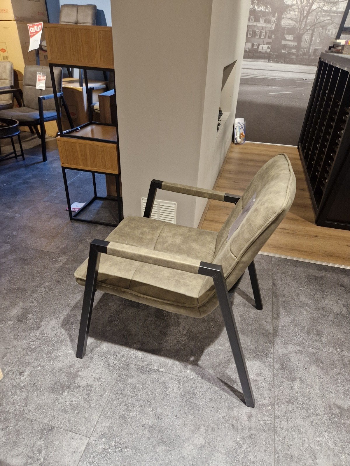 Comfortabele eetkamerstoel met armleuningen, Ophalen, Modern, Comfortabel, Twee, Overige kleuren
