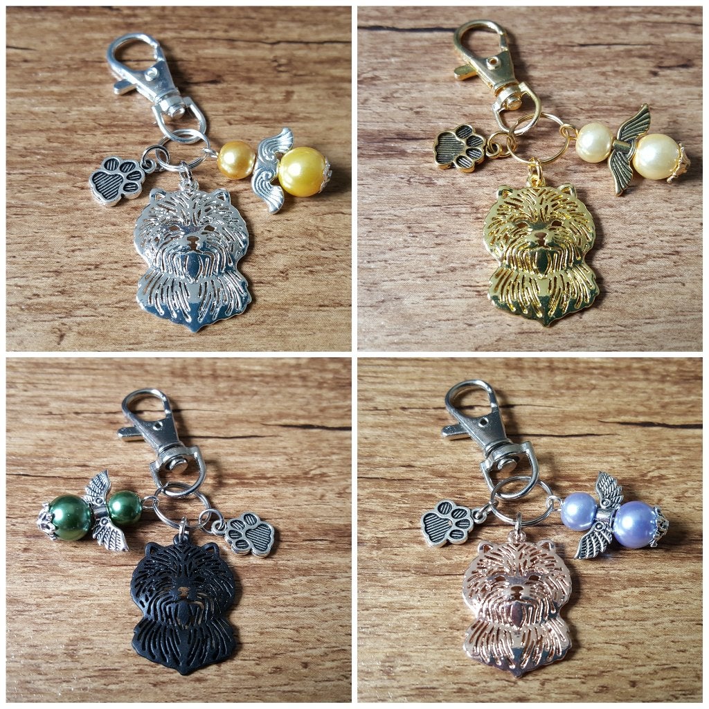 (Sleutel/Tas) Hanger Cairnterriër met beschermengeltje, Verzenden, Nieuw, Hanger
