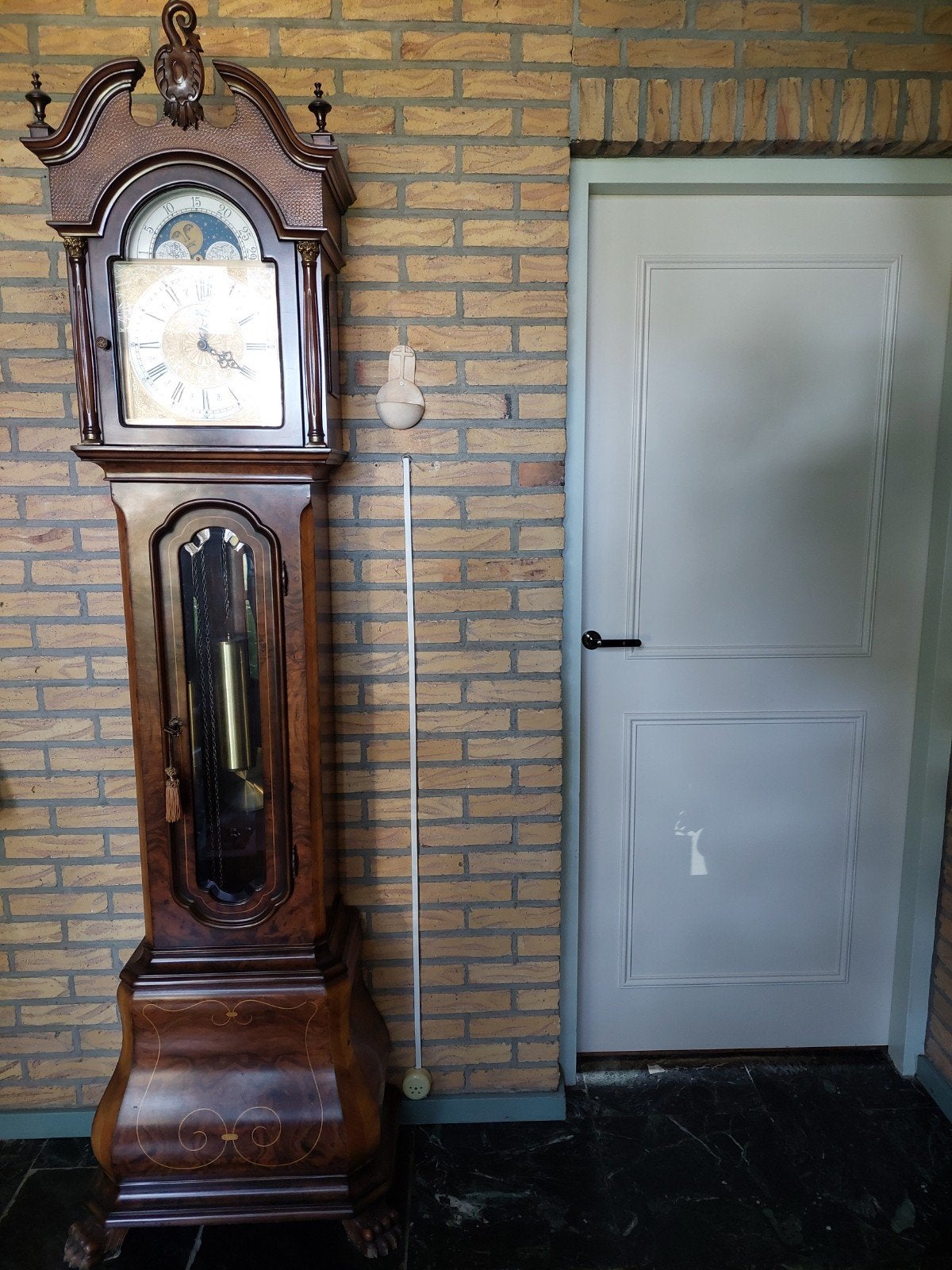 Antieke Staande Klok met Maanstand en Slagwerk, Ophalen