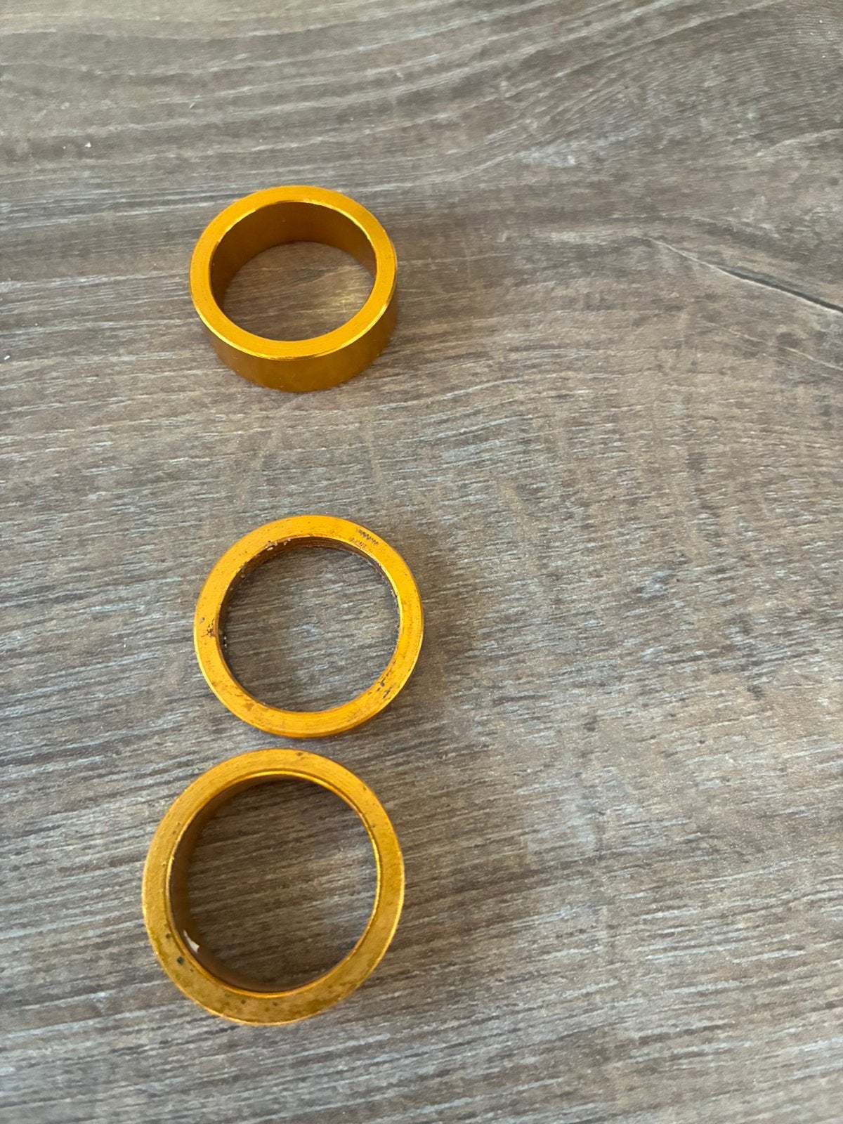 Headset spacers BMX 1 inch goud SD, BMX, Stuur, Ophalen of Verzenden, Zo goed als nieuw