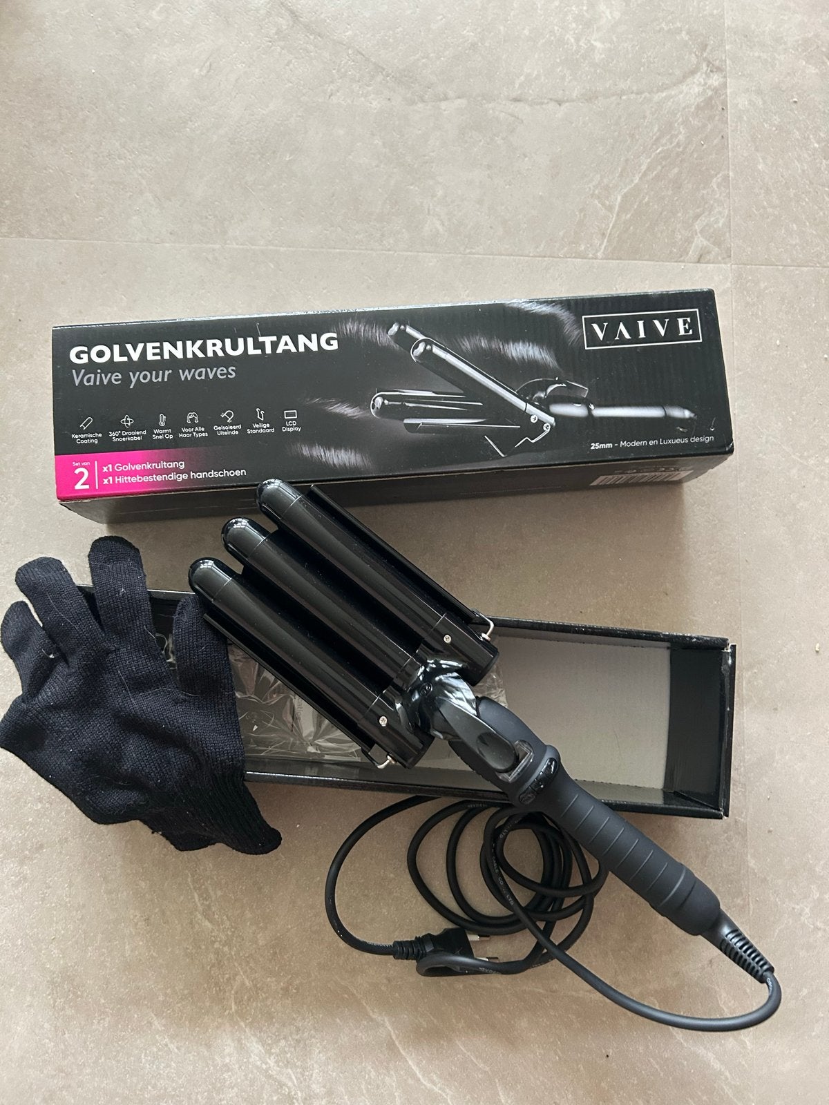 VAIVE Golvenkrultang - Nieuw in doos, Witgoed en Apparatuur, Ophalen, Nieuw, Haarverzorging