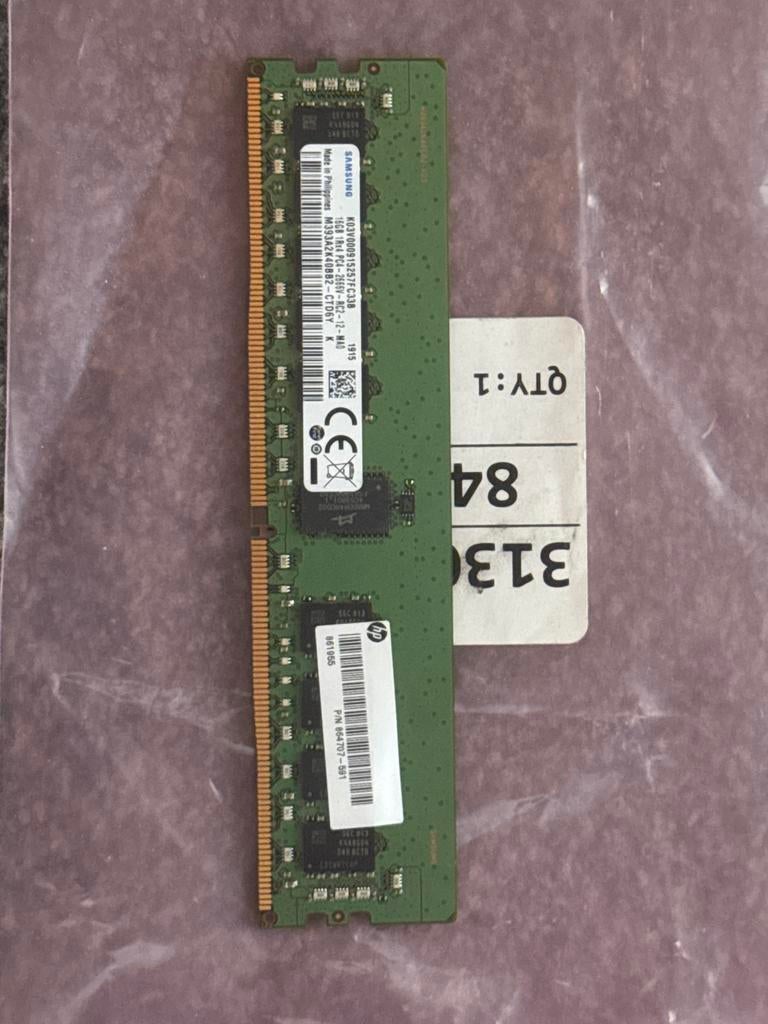 Samsung 16GB DDR4 ECC Registered RAM M393A2K40CB2-CTD6Y, Computers en Software, RAM geheugen, Server, DDR4, Nieuw, Ophalen of Verzenden