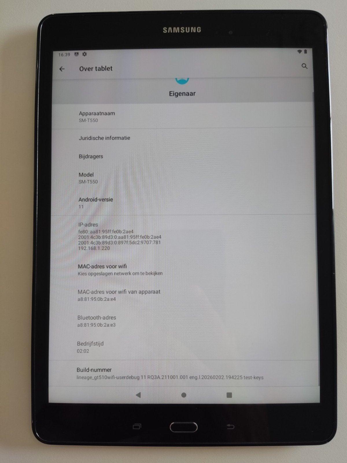 Samsung Galaxy Tab A SM-T550 - 9.6 inch Wi-Fi Tablet, Computers en Software, Android Tablets, 9 inch, Gebruikt, SM-T550, Ophalen of Verzenden