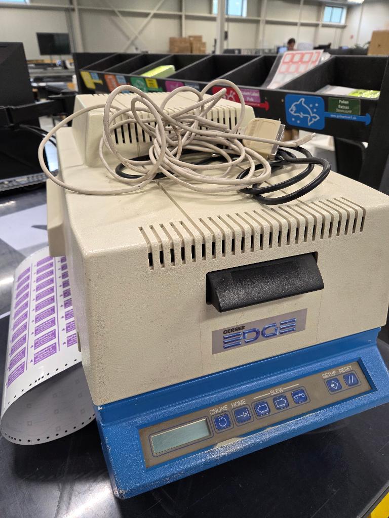 Gerber Edge 1 + Envision 375 + Omega software, Computers en Software, Printers, Ophalen, Gebruikt, Printer, Thermo-printer