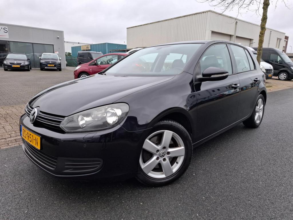 Volkswagen Golf 1.4 TSI Highline CLIMA/NAVI/LEDER/STOELVERWA, Euro 5, Gebruikt, Zwart, 4 cilinders