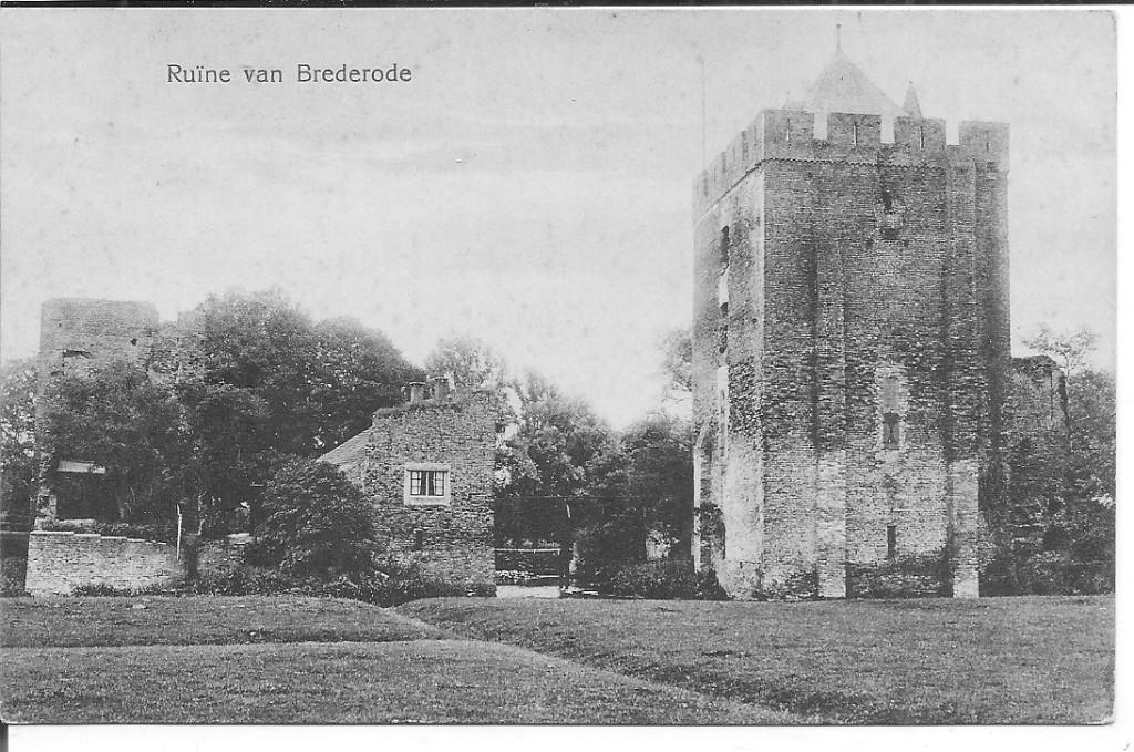 Ruïne van Brederode  Santpoort., Ophalen of Verzenden, 1920 tot 1940, Ongelopen, Noord-Holland