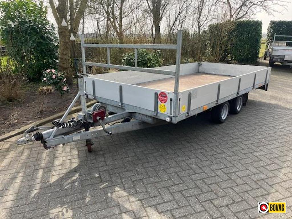 Pijnappel plateauwagen | 400 x 200 cm | 3000 kg, Auto diversen, Aanhangers en Bagagewagens, Gebruikt