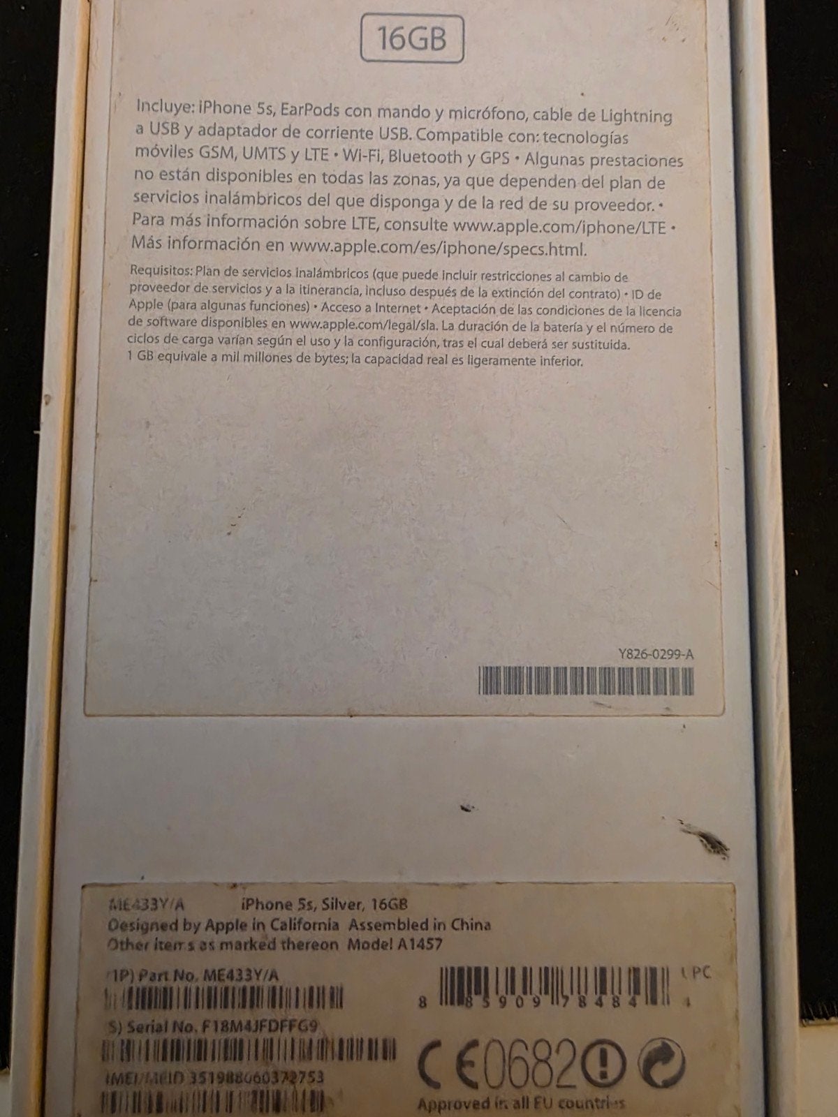 Apple iPhone 5S Zilver 16GB, Ophalen, Gebruikt, 16 GB, Zonder abonnement