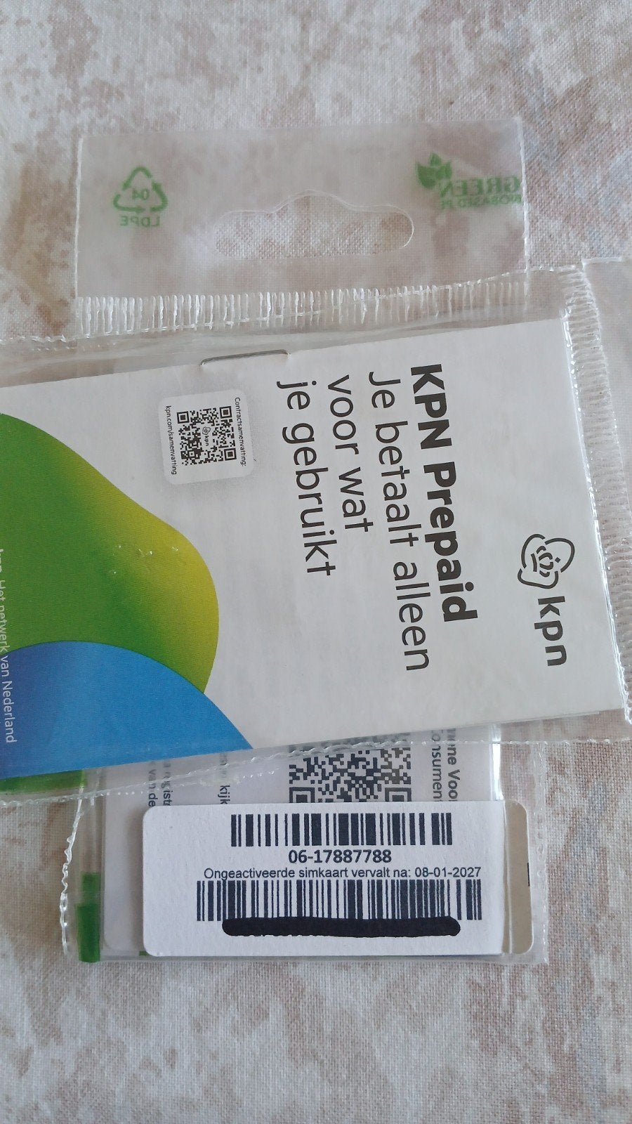 MOOI NUMMER KPN PREPAID 0617887788, Ophalen of Verzenden, Nieuw, KPN, Simkaart