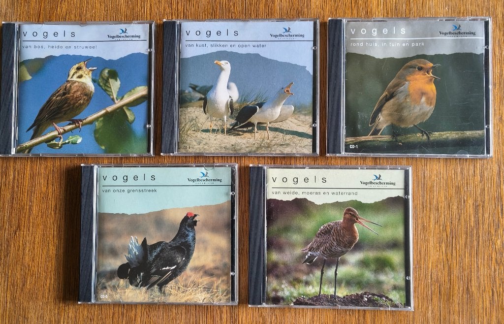 5 CD's vogels, Ophalen of Verzenden, Gebruikt