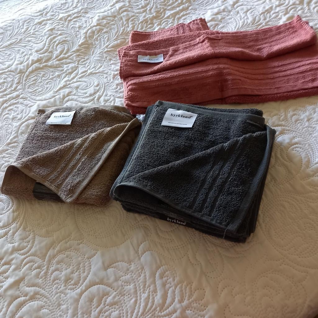 Byrklund Handdoeken Set - 5 Stuks   50/ 100 cm, Ophalen of Verzenden, Nieuw, Handdoek