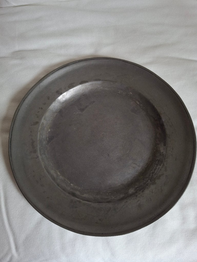 Tinnen schotel (Charger), Antiek en Kunst, Ophalen