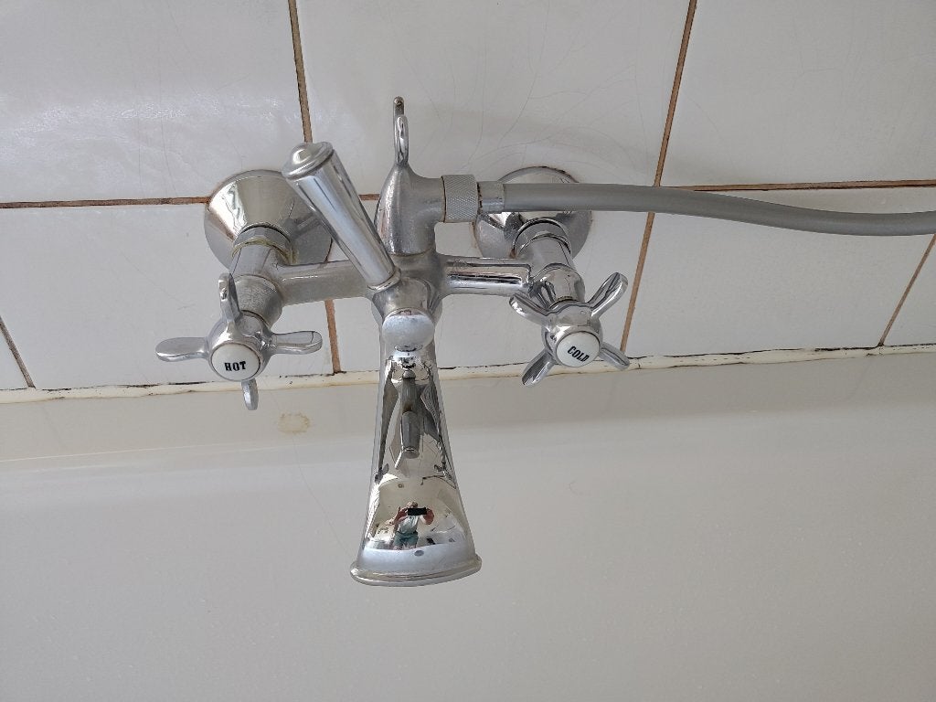 Dornbracht bad/douchekraan nostalgisch model, Ophalen, Gebruikt, Chroom, Kraan