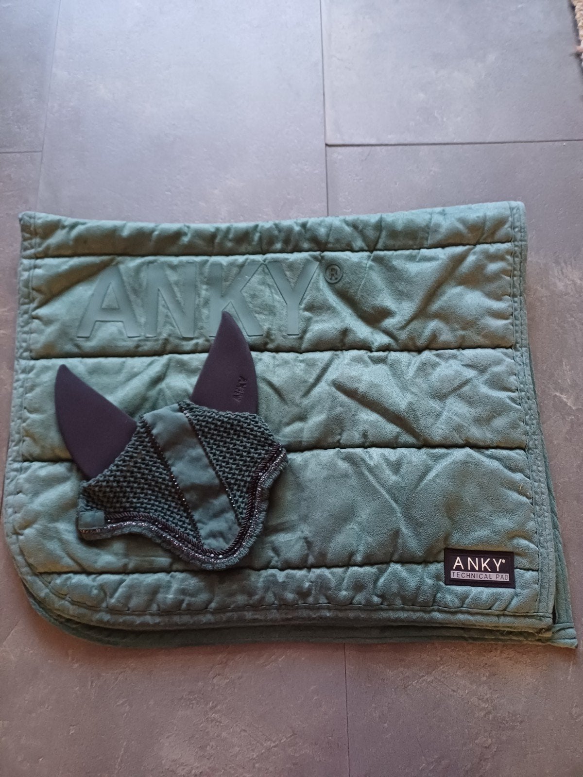 Anky setje, Gebruikt, Zadeldekje, Ophalen of Verzenden, Groen