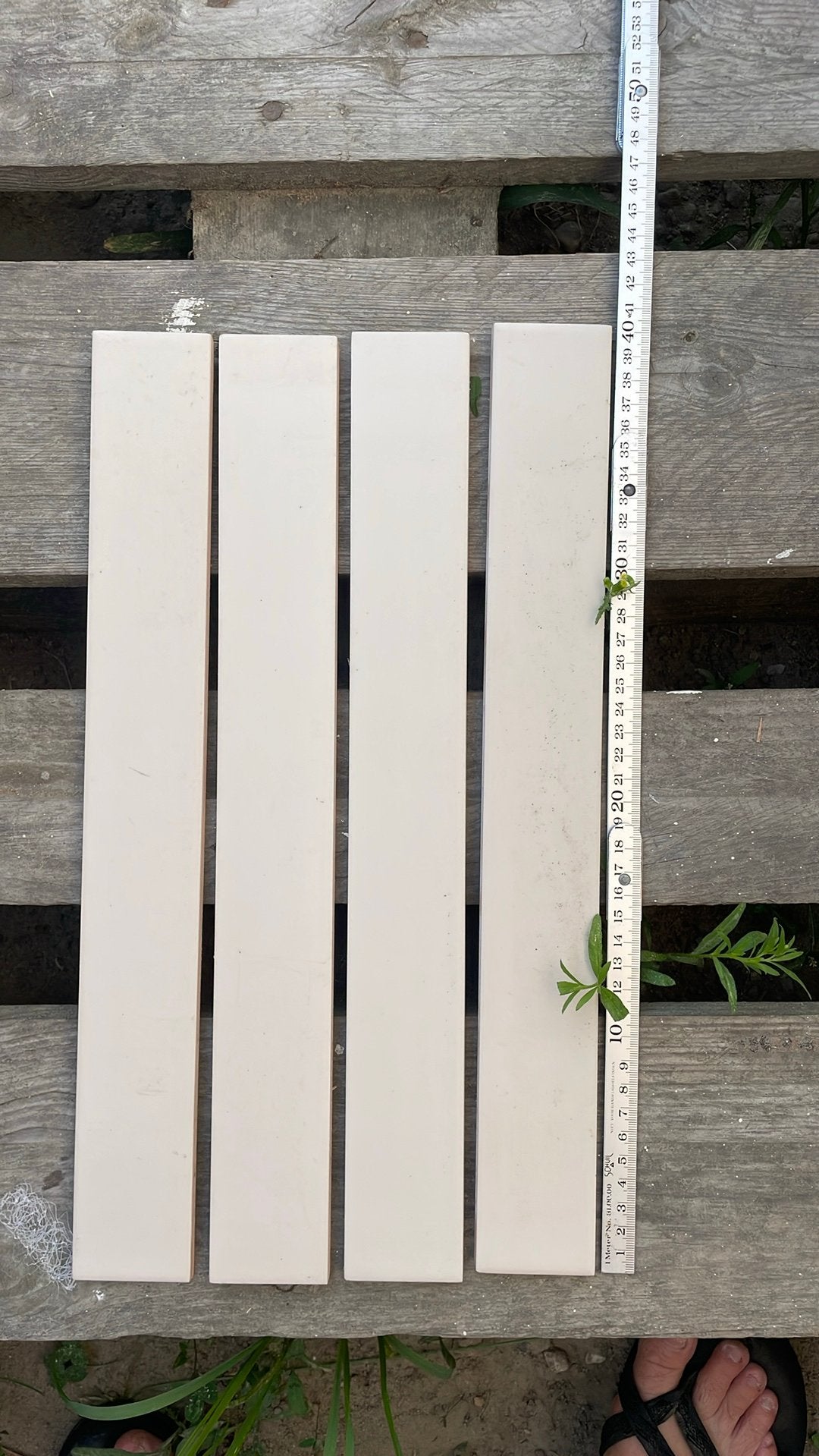 Roomkleurige Tegels 5 x 40 ongeveer 80 stuks, Ophalen, Minder dan 20 cm, Zo goed als nieuw, Minder dan 5 m²