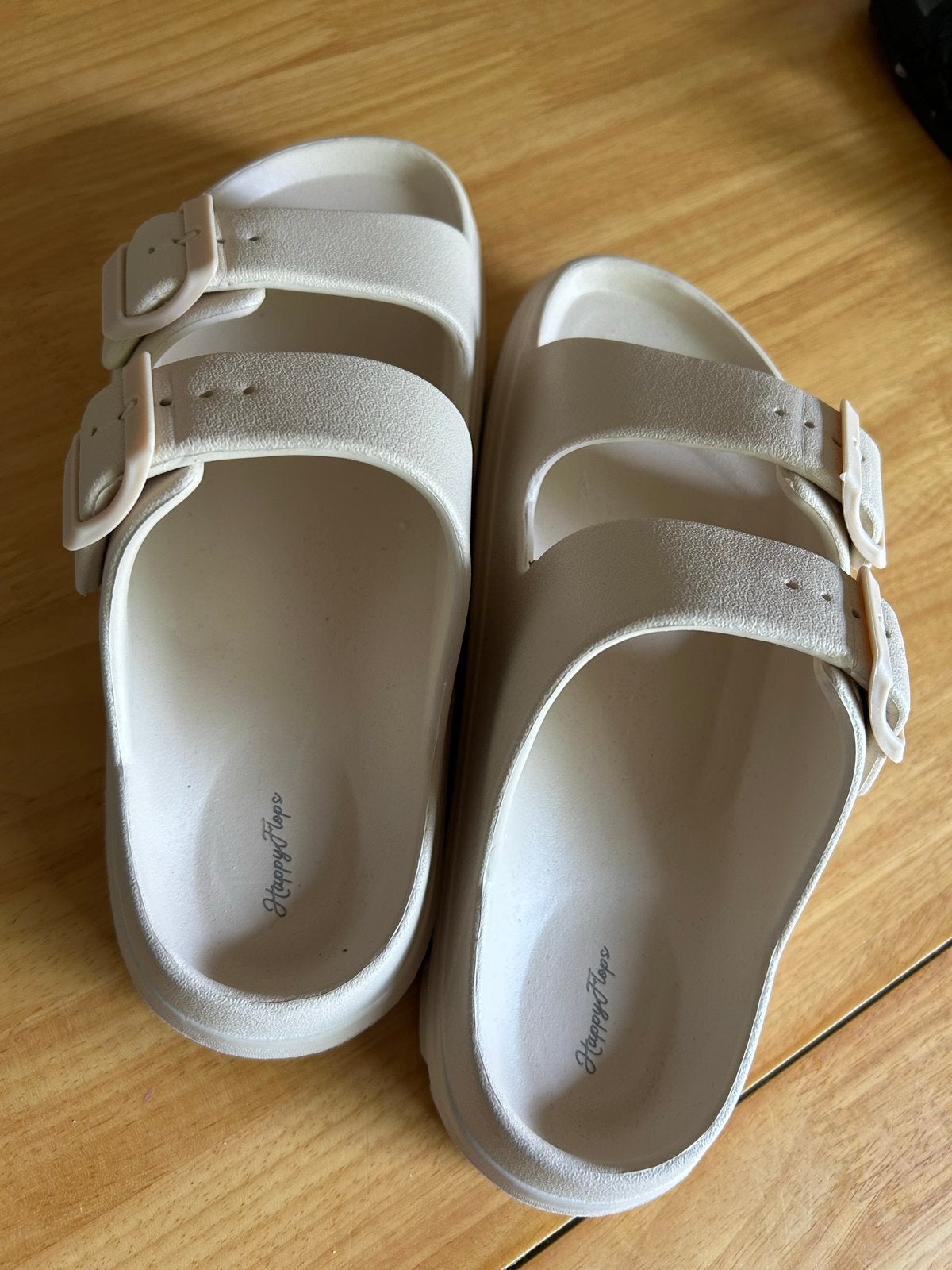 Slippers van Happy Flops voor Maat 37, Kleding | Dames, Ophalen, Nieuw, Beige, Slippers