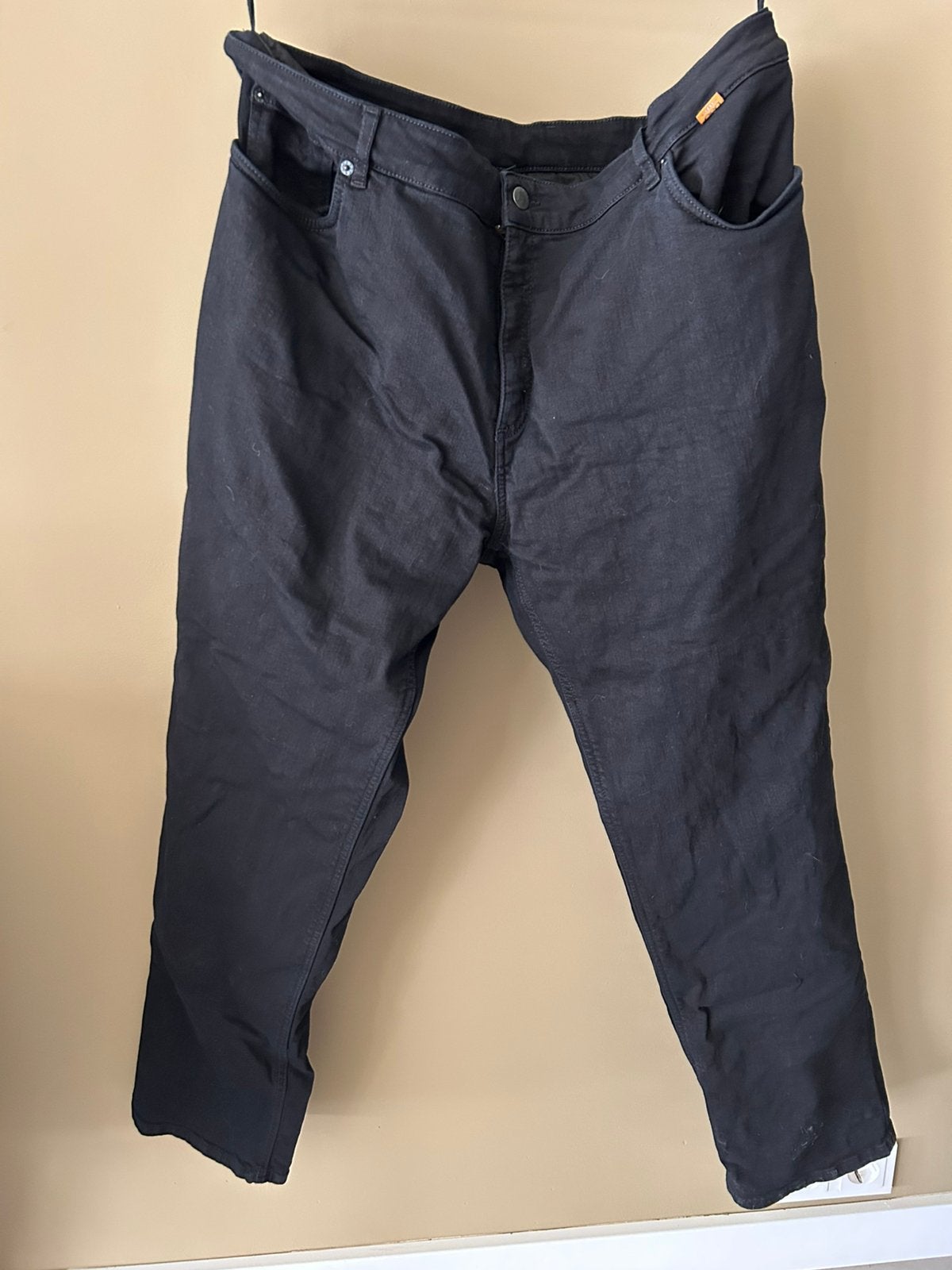 Zwarte motorjeans Richa mt 44/32. Als nieuw., Ophalen of Verzenden, Tweedehands, Dames, Broek | textiel