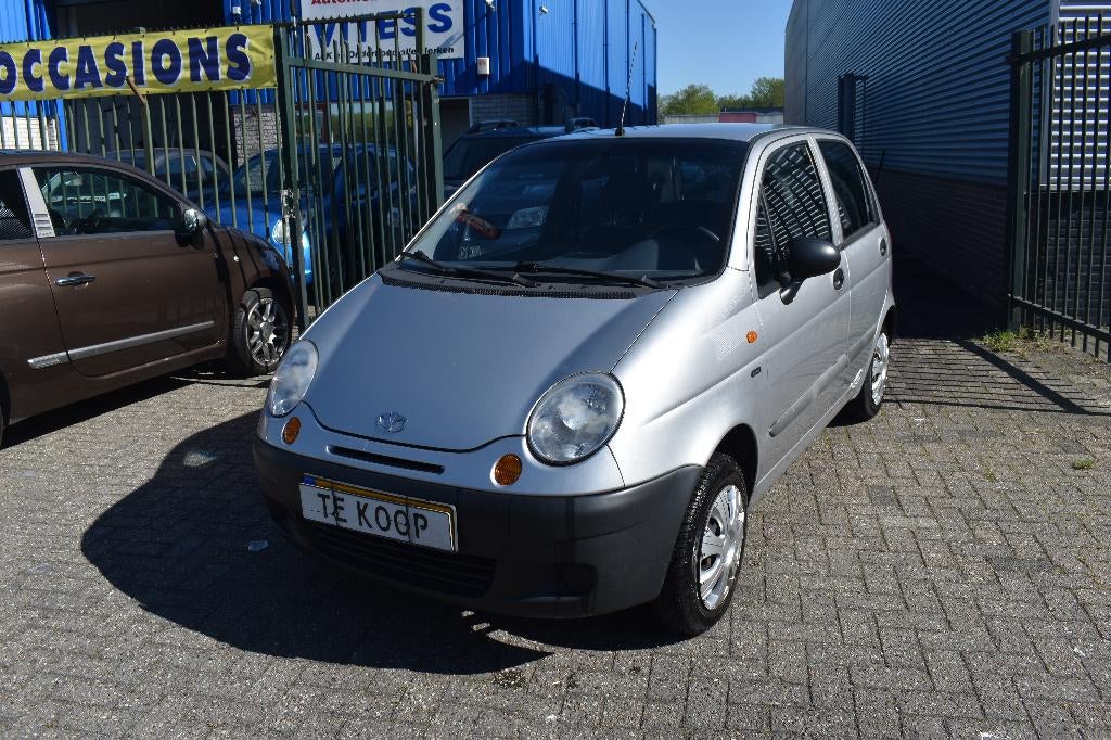 Daewoo Matiz 0.8 2004 Grijs NIEUWE APK KM STAND N.A.P, Auto's, Voorwielaandrijving, Matiz, Origineel Nederlands, Bedrijf