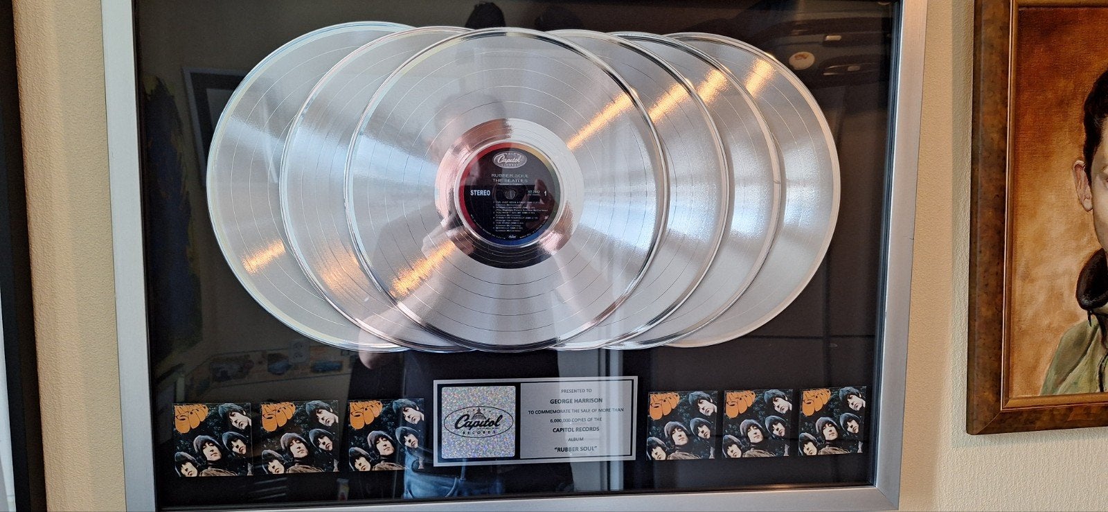 The Beatles Rubber Soul Gouden Plaat - George Harrison, Cd's en Dvd's, Vinyl | Pop, Ophalen of Verzenden