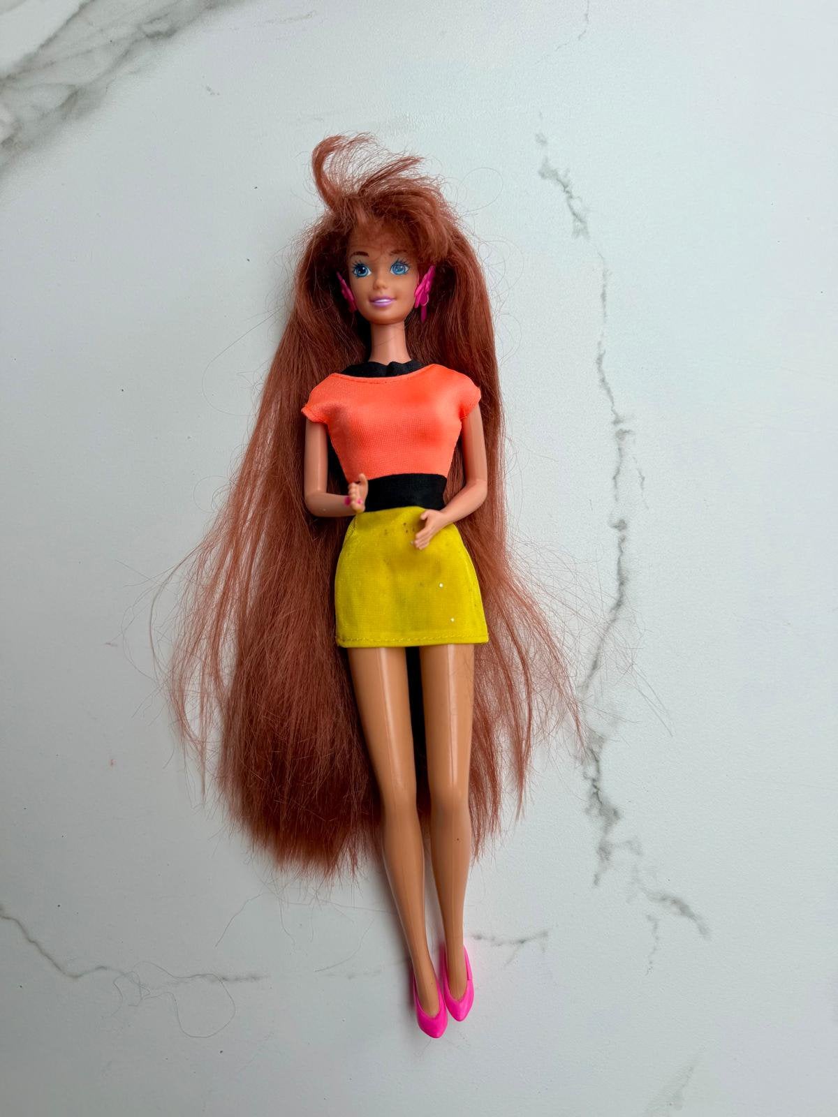 VINTAGE Glitter Hair Barbie, Ophalen of Verzenden, Zo goed als nieuw, Pop