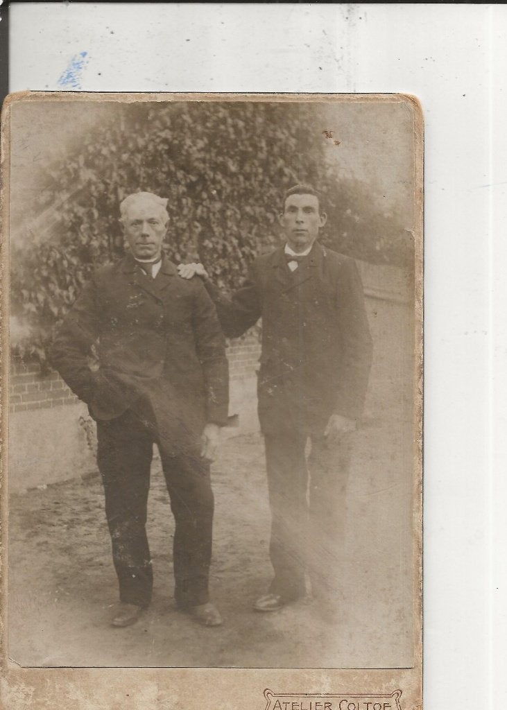 Monster M van Eendenburg en Koos van Dam Kabinetsfoto 1915, Ophalen of Verzenden, Voor 1920, Ongelopen, Zuid-Holland