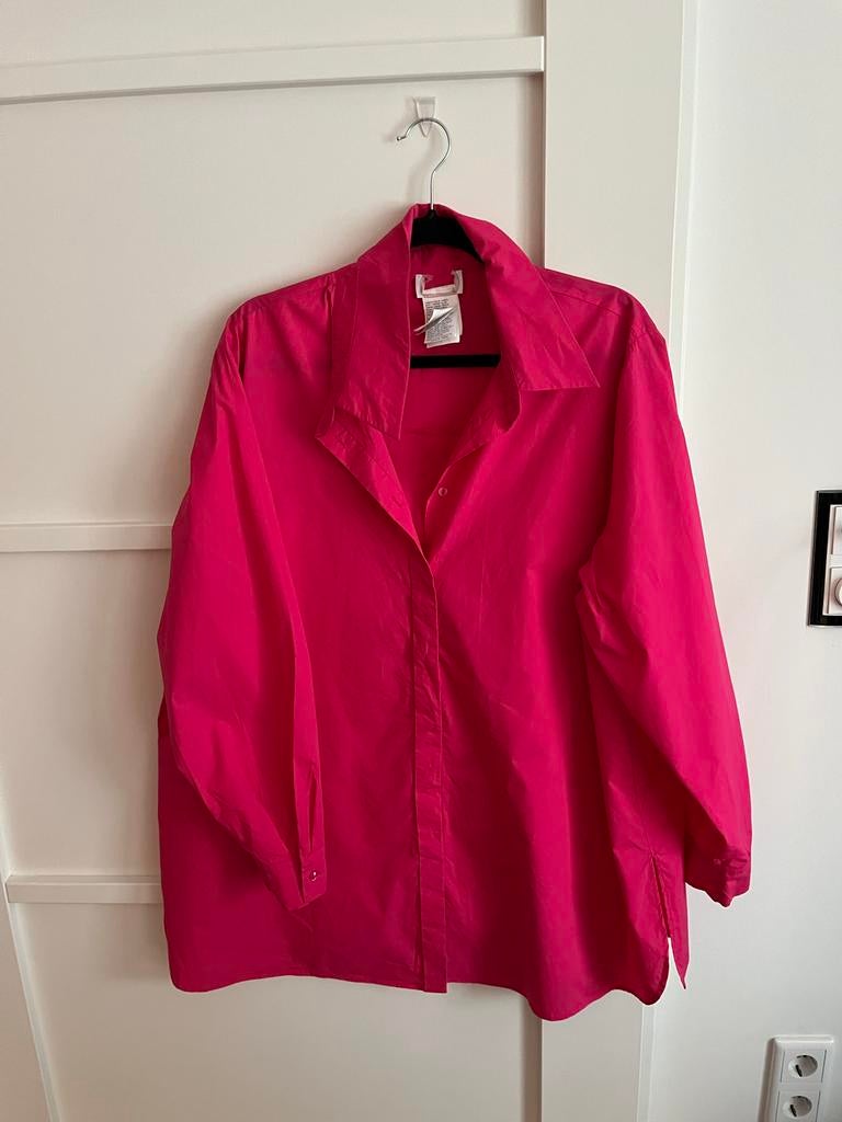 Marina Rinaldi roze oversized blouse maat DE 50, Kleding | Dames, Ophalen of Verzenden, Zo goed als nieuw, Maat 46/48 (XL) of groter