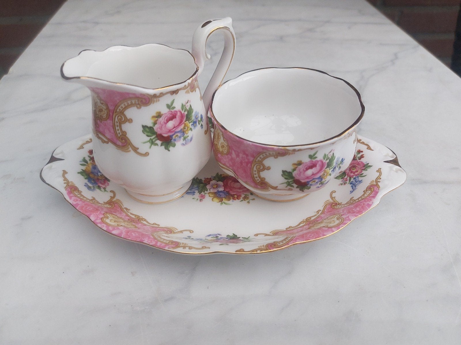 Rose roomstel Royal Albert, Antiek en Kunst, Antiek | Servies los, Ophalen of Verzenden